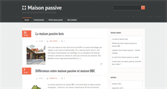Desktop Screenshot of maisonspassives.net