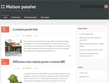 Tablet Screenshot of maisonspassives.net